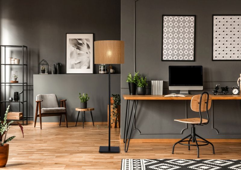 Lucide MAGIUS - Stojacia lampa - Ø 42 cm - 1xE27 - Natural